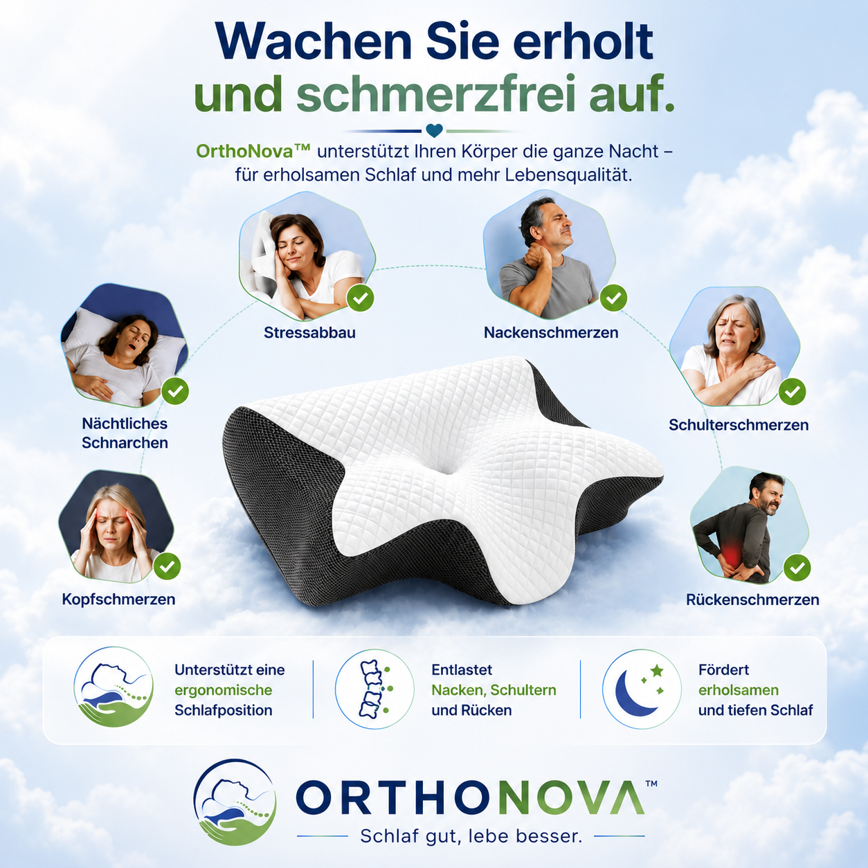 🥇 OrthoNova™ Premium Schlaf Set