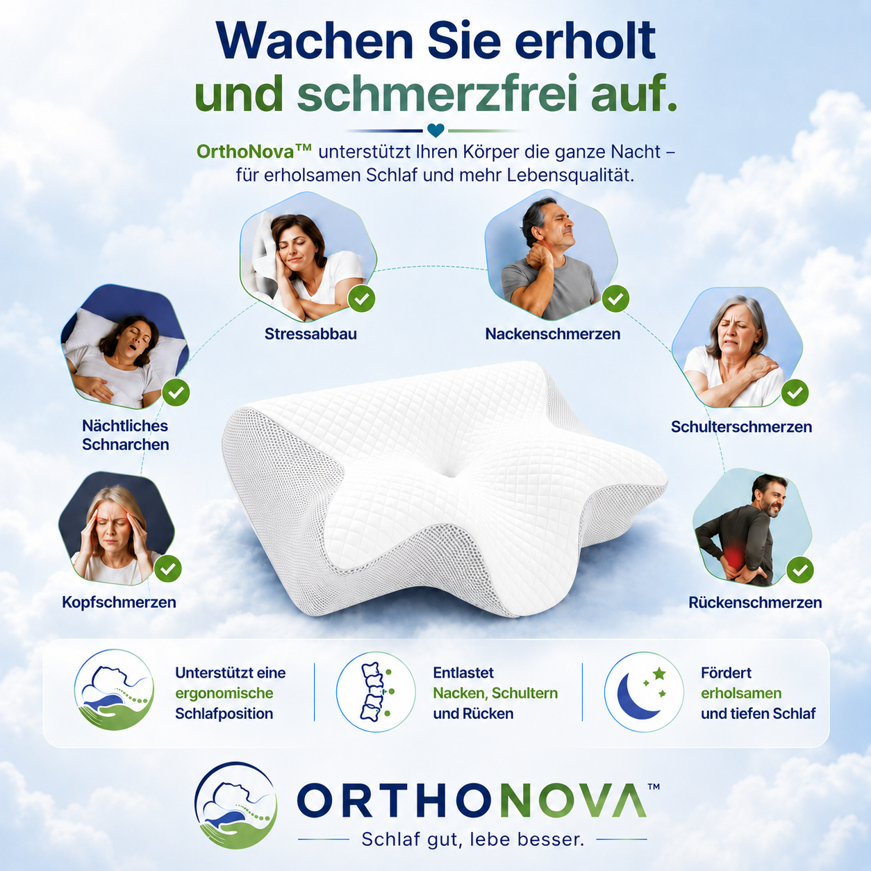 🥇 OrthoNova™ Premium Schlaf Set