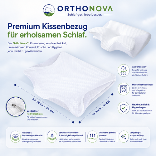 Atmungsaktiver Mikrofaser-Kissenbezug für OrthoNova™